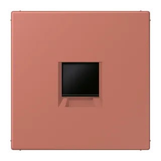 Centre plate for modular jack sockets