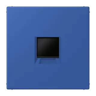 Centre plate for modular jack sockets