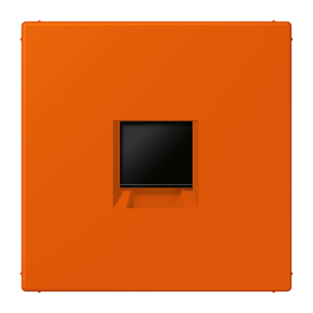 Centre plate for modular jack sockets — JUNG LS 990 Le Corbusier, le corbusier 260, art. LC1969-1WE260