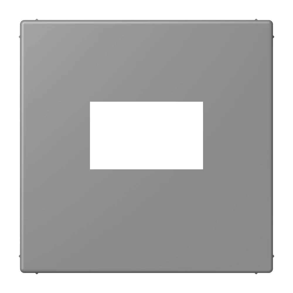 Centre plate for USB charger — JUNG LS 990 Le Corbusier, Gris 31, art. LC1969USB203