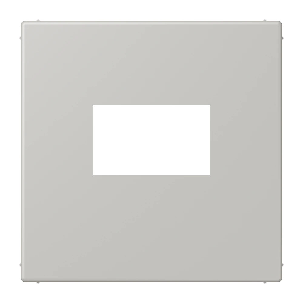 Centre plate for USB charger — JUNG LS 990 Le Corbusier, Gris Clair 31, art. LC1969USB205