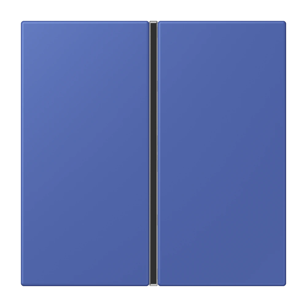 Cover kit 1-gang, complete — JUNG LS 990 Le Corbusier, Bleu Outremer 31, art. LC401TSA206