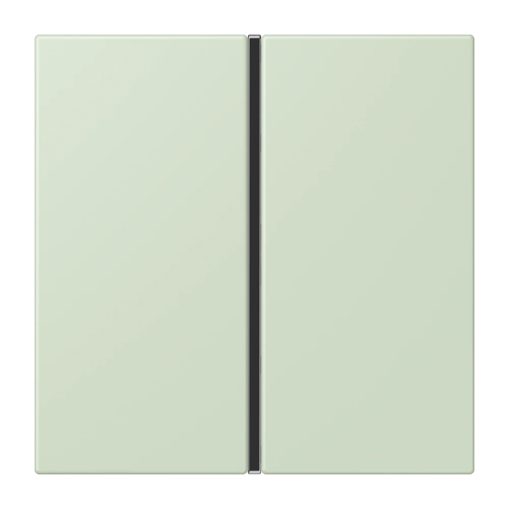 Cover kit 1-gang, complete — JUNG LS 990 Le Corbusier, Vert Anglâis Pale, art. LC401TSA218