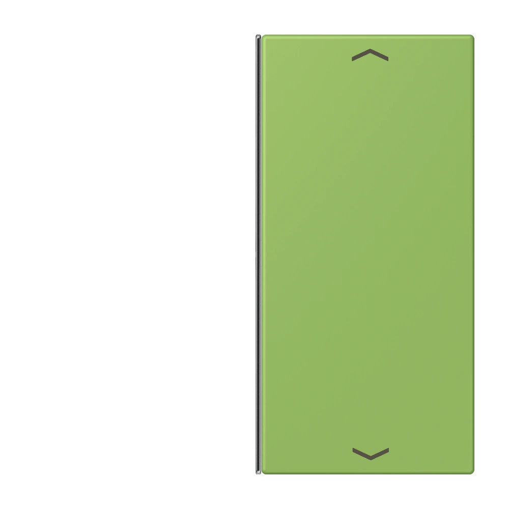 Cover 2-gang with symbols — JUNG LS 990 Le Corbusier, Vert 31, art. LC402TSAP220