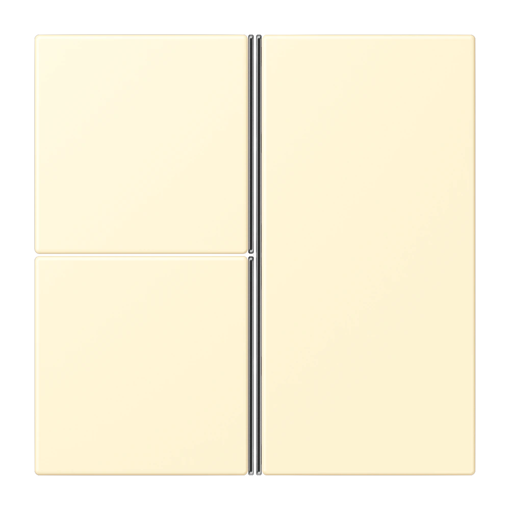 Набор накладок 3 группы, комплект — JUNG LS 990 Le Corbusier, Blanc, арт. LC403TSA201