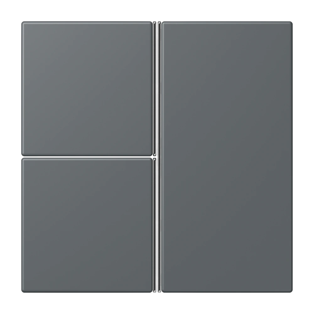 Набор накладок 3 группы, комплект — JUNG LS 990 Le Corbusier, Gris Foncé 31, арт. LC403TSA202