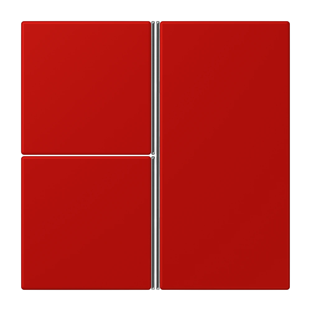 Cover kit 3-gang, complete — JUNG LS 990 Le Corbusier, le corbusier 227, art. LC403TSA227