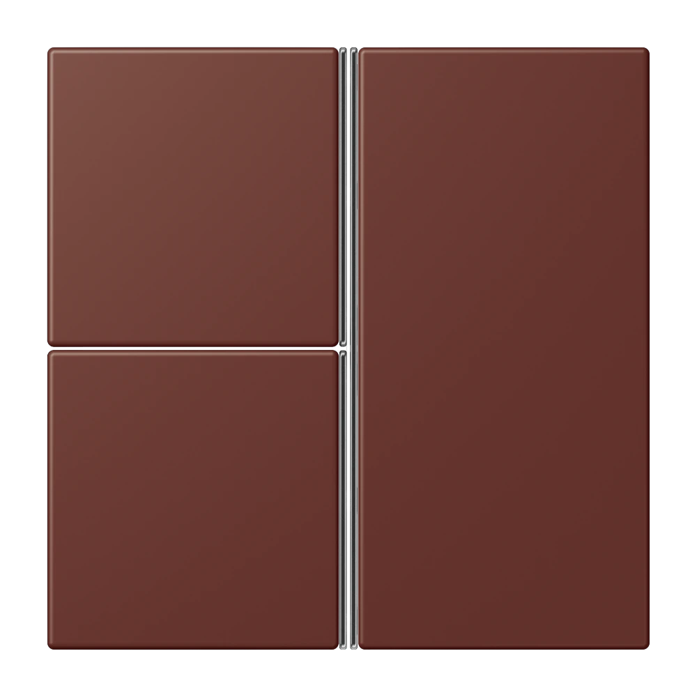 Cover kit 3-gang, complete — JUNG LS 990 Le Corbusier, le corbusier 235, art. LC403TSA235