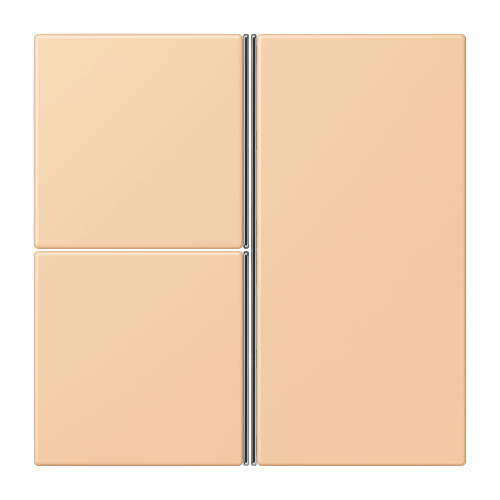 Cover kit 3-gang, complete — JUNG LS 990 Le Corbusier, le corbusier 237, art. LC403TSA237