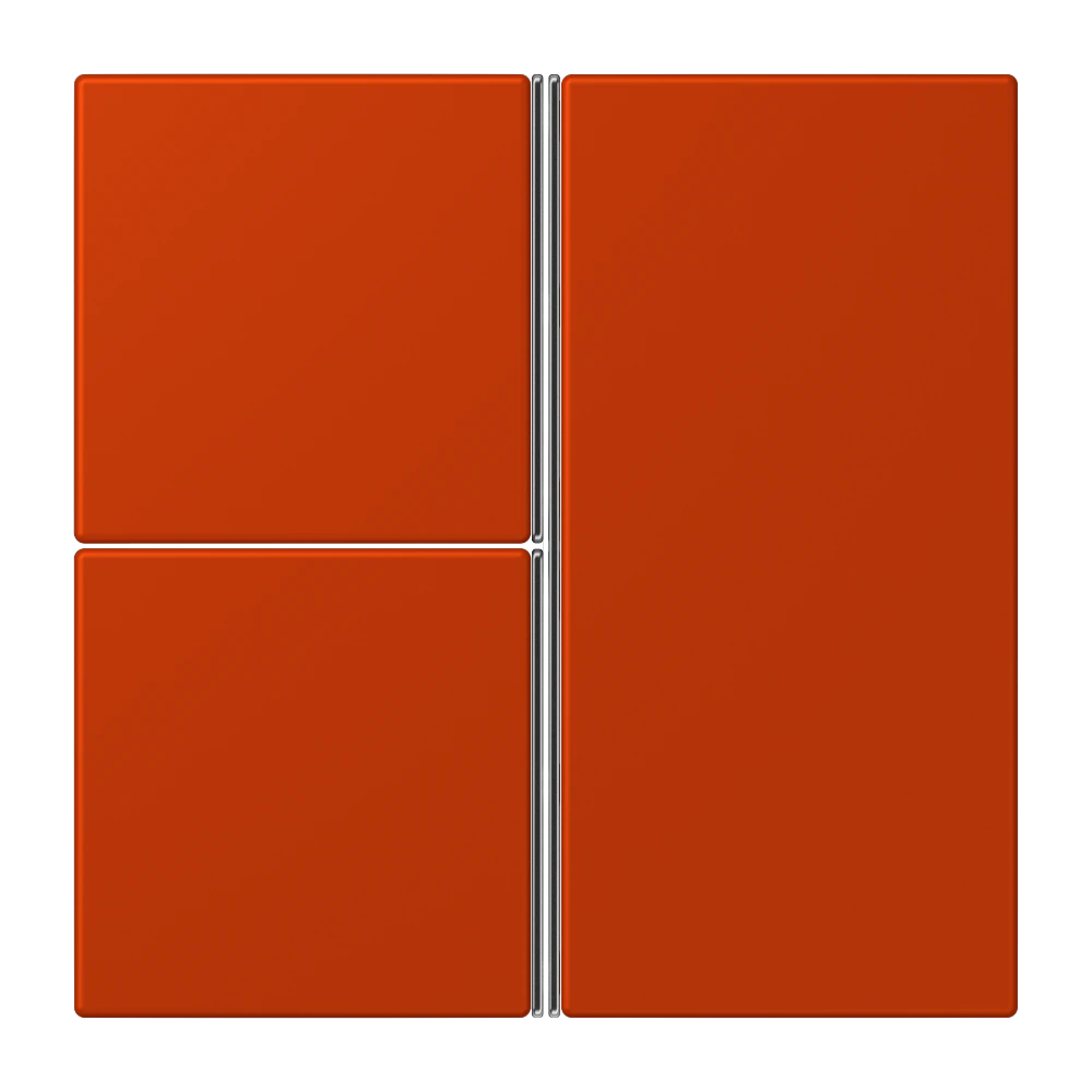 Cover kit 3-gang, complete — JUNG LS 990 Le Corbusier, le corbusier 244, art. LC403TSA244