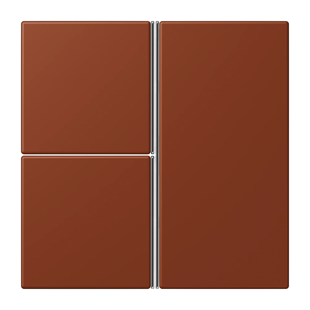 Cover kit 3-gang, complete — JUNG LS 990 Le Corbusier, le corbusier 247, art. LC403TSA247