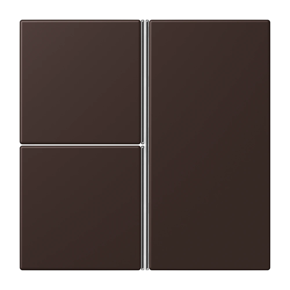 Cover kit 3-gang, complete — JUNG LS 990 Le Corbusier, le corbusier 252, art. LC403TSA252
