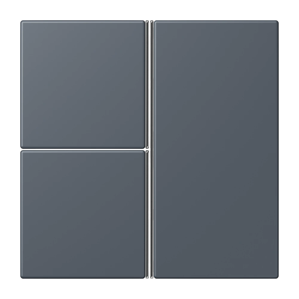 Cover kit 3-gang, complete — JUNG LS 990 Le Corbusier, le corbusier 262, art. LC403TSA262