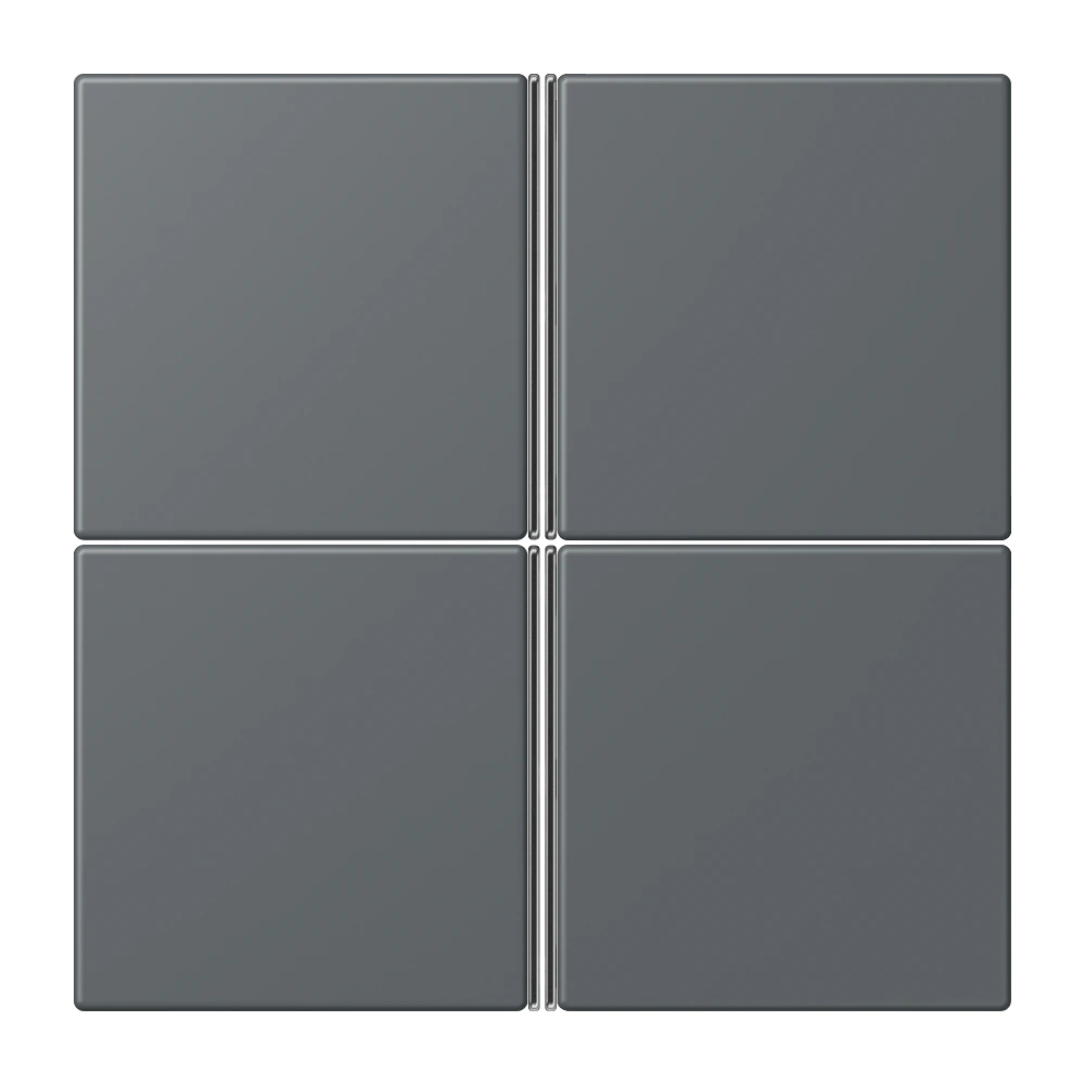 Набор накладок 4 группы, комплект — JUNG LS 990 Le Corbusier, Gris Foncé 31, арт. LC404TSA202