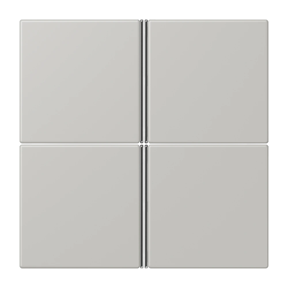 Набор накладок 4 группы, комплект — JUNG LS 990 Le Corbusier, Gris Clair 31, арт. LC404TSA205