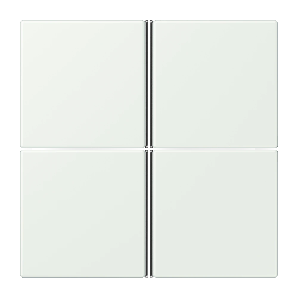 Cover kit 4-gang, complete — JUNG LS 990 Le Corbusier, Outremer Gris, art. LC404TSA210