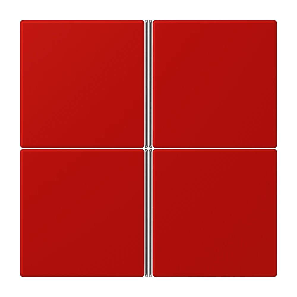 Cover kit 4-gang, complete — JUNG LS 990 Le Corbusier, le corbusier 227, art. LC404TSA227