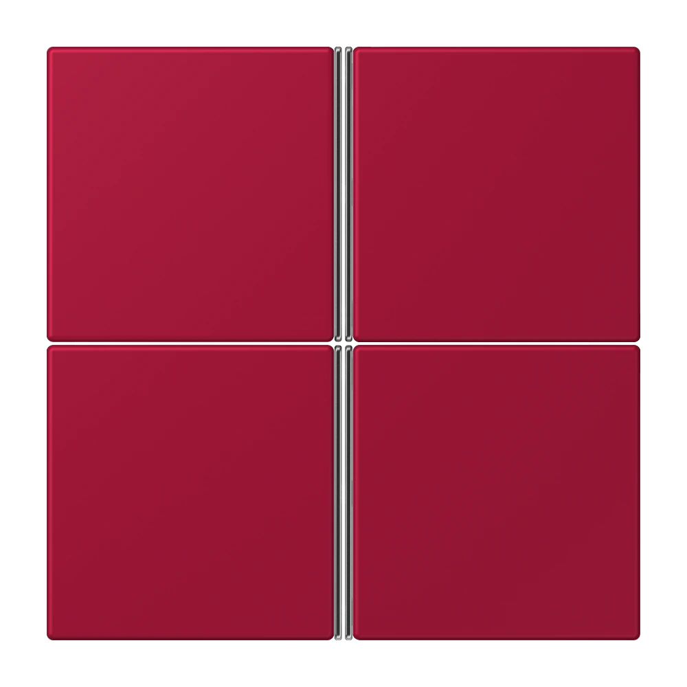 Cover kit 4-gang, complete — JUNG LS 990 Le Corbusier, le corbusier 229, art. LC404TSA229