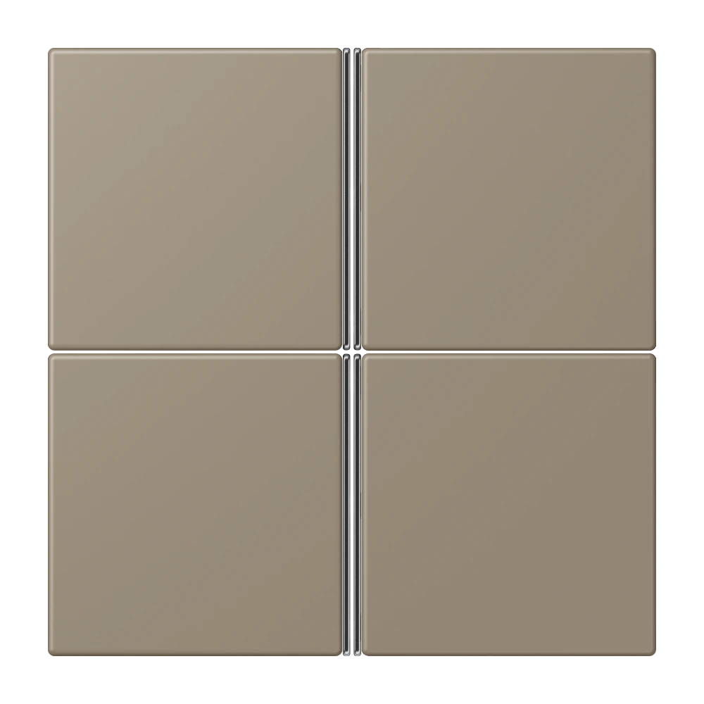 Cover kit 4-gang, complete — JUNG LS 990 Le Corbusier, le corbusier 242, art. LC404TSA242