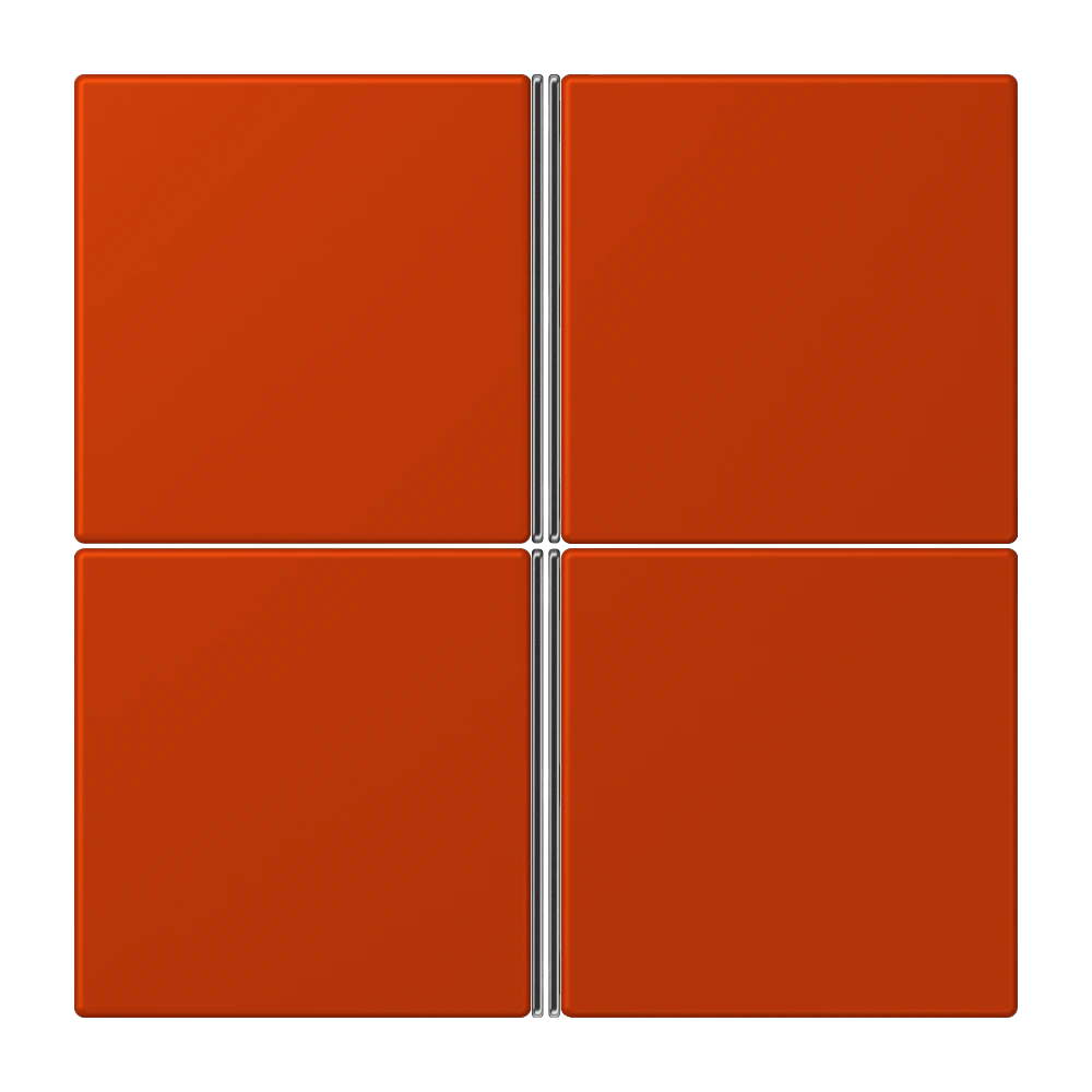 Cover kit 4-gang, complete — JUNG LS 990 Le Corbusier, le corbusier 244, art. LC404TSA244