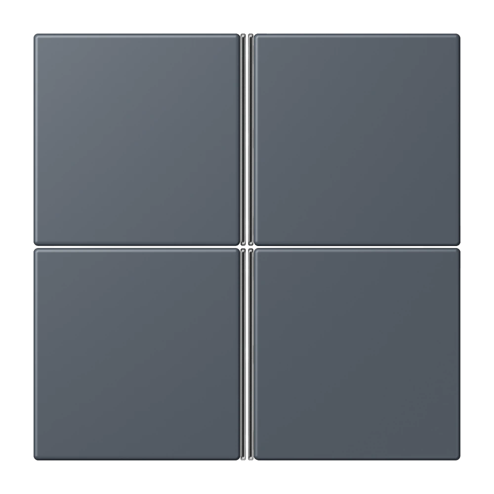 Cover kit 4-gang, complete — JUNG LS 990 Le Corbusier, le corbusier 262, art. LC404TSA262