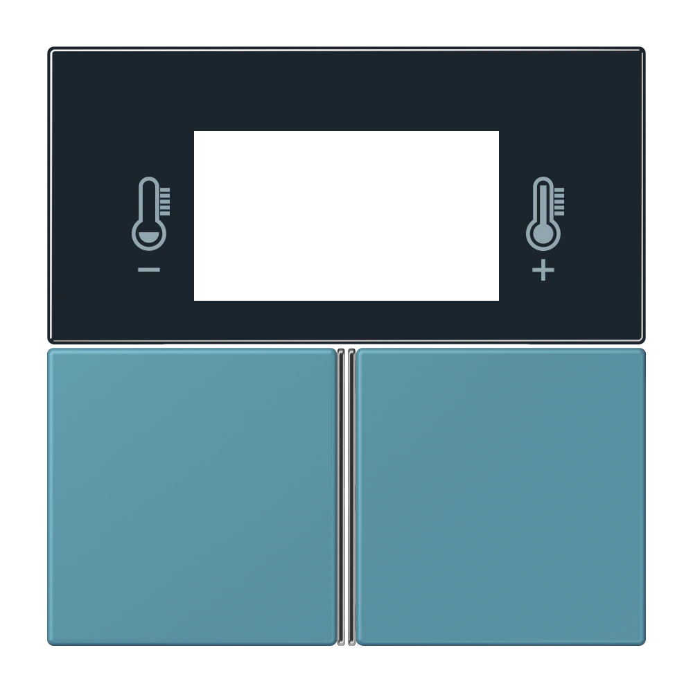 Cover kit for room controller display module, complete — JUNG LS 990 Le Corbusier, Céruléen Vif, art. LC4093TSA212