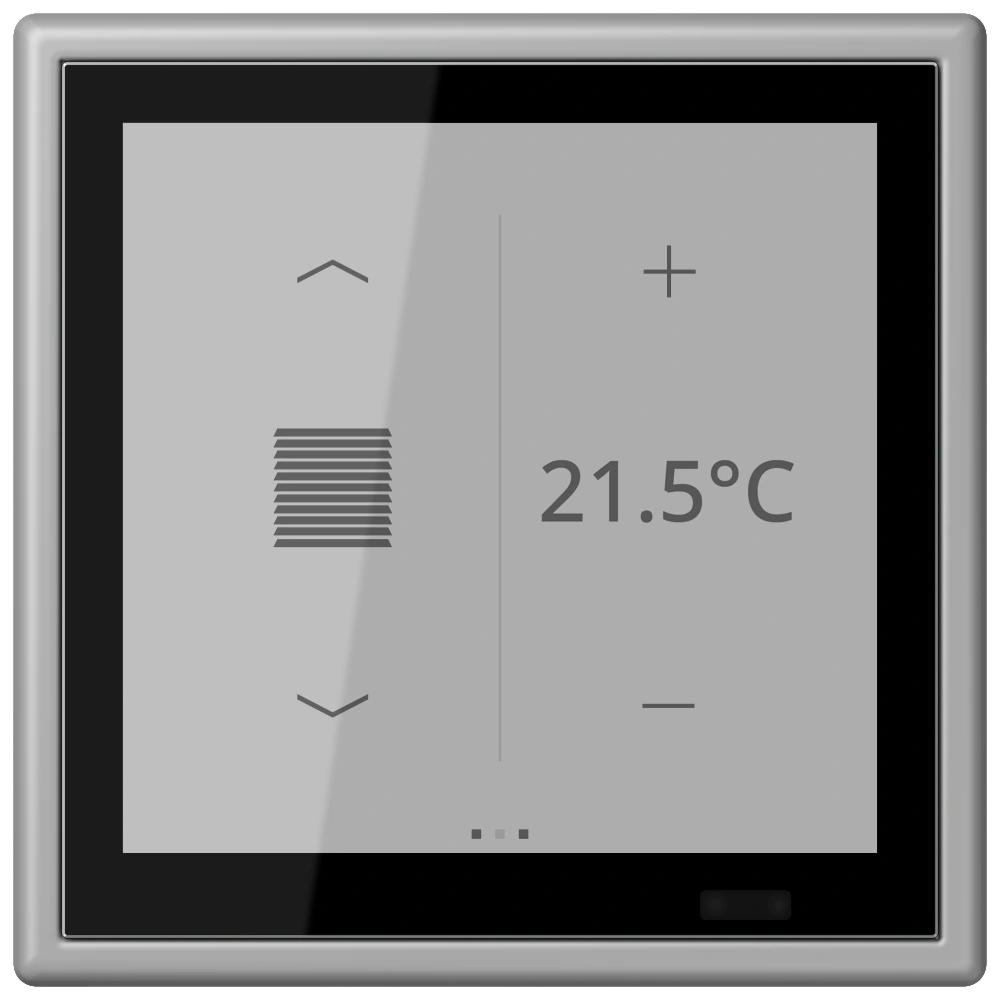 KNX комнатный контроллер LS TOUCH — JUNG LS 990 Le Corbusier, Gris Moyen, арт. LC459D1S204