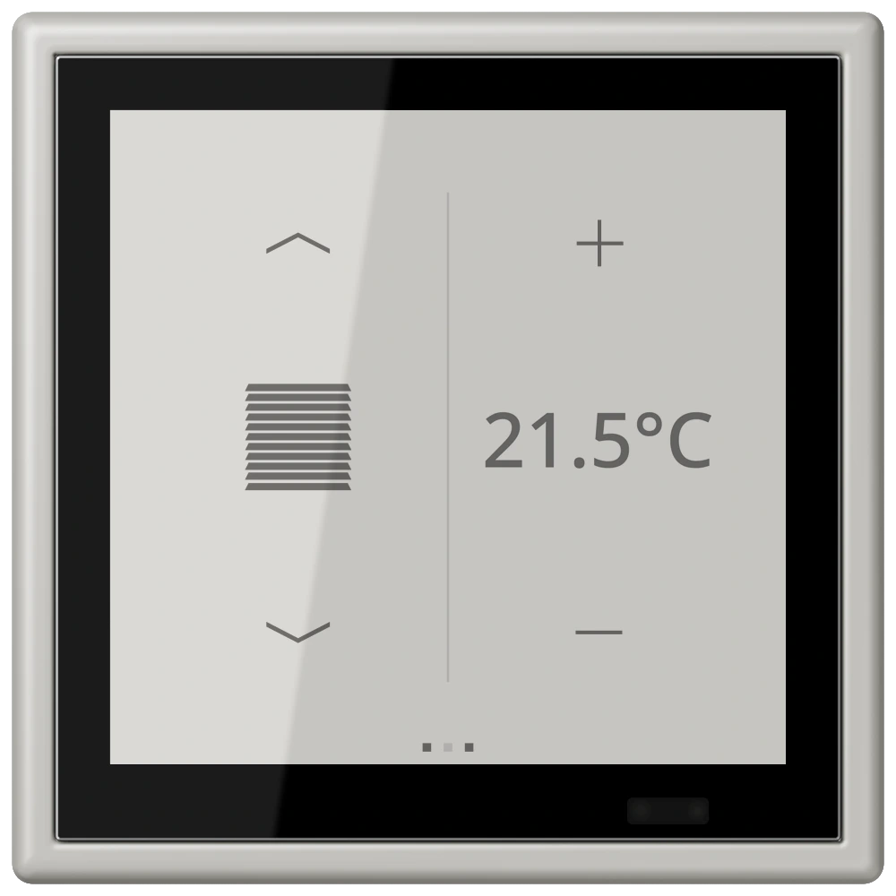 KNX комнатный контроллер LS TOUCH — JUNG LS 990 Le Corbusier, Gris Clair 31, арт. LC459D1S205
