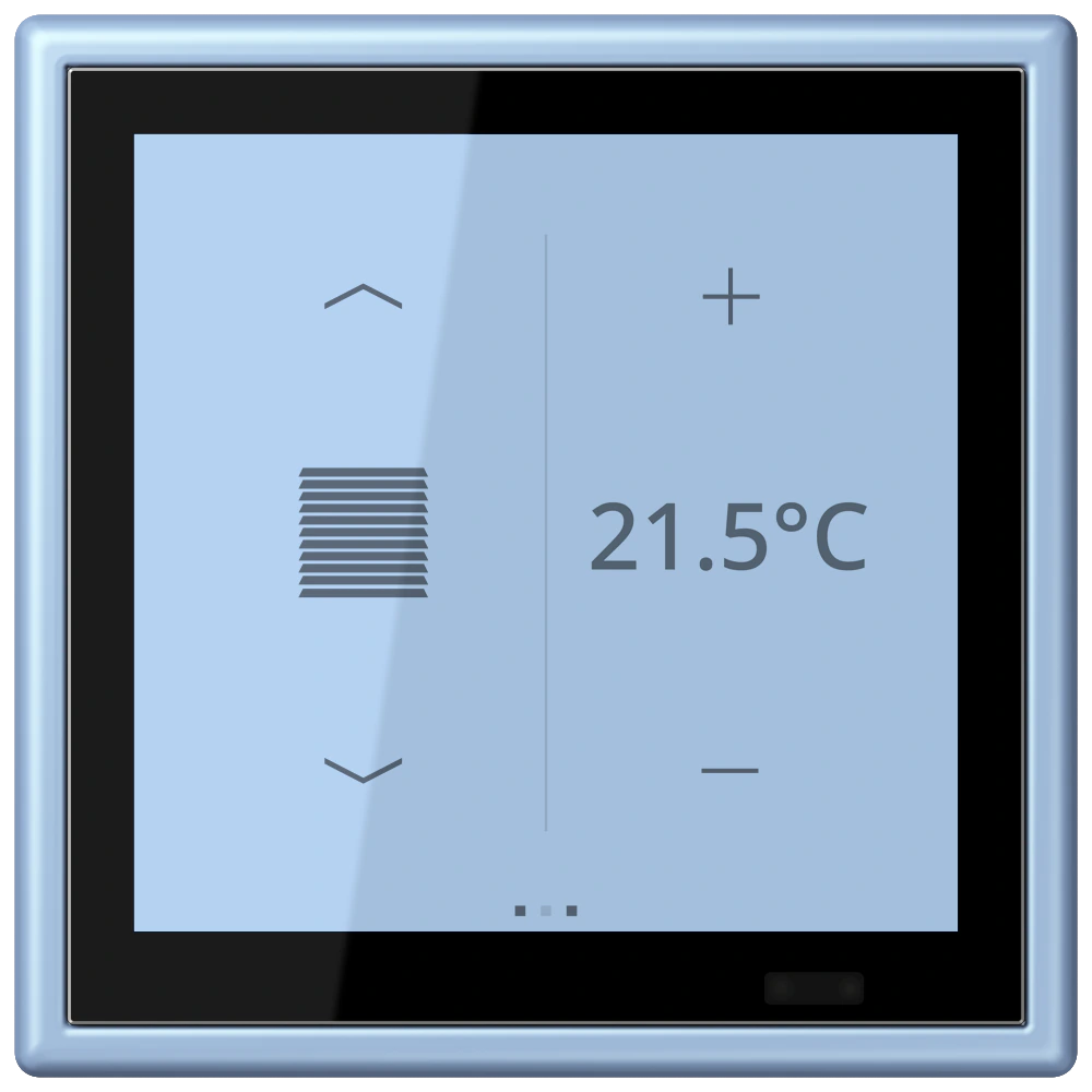 KNX комнатный контроллер LS TOUCH — JUNG LS 990 Le Corbusier, Outremer Moyen, арт. LC459D1S207