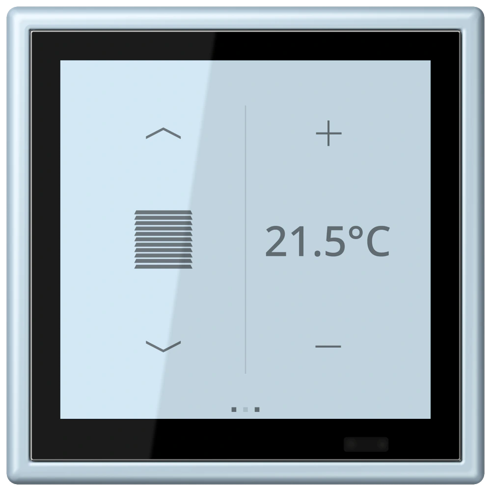 KNX room controller LS TOUCH — JUNG LS 990 Le Corbusier, Outremer Clair, art. LC459D1S208