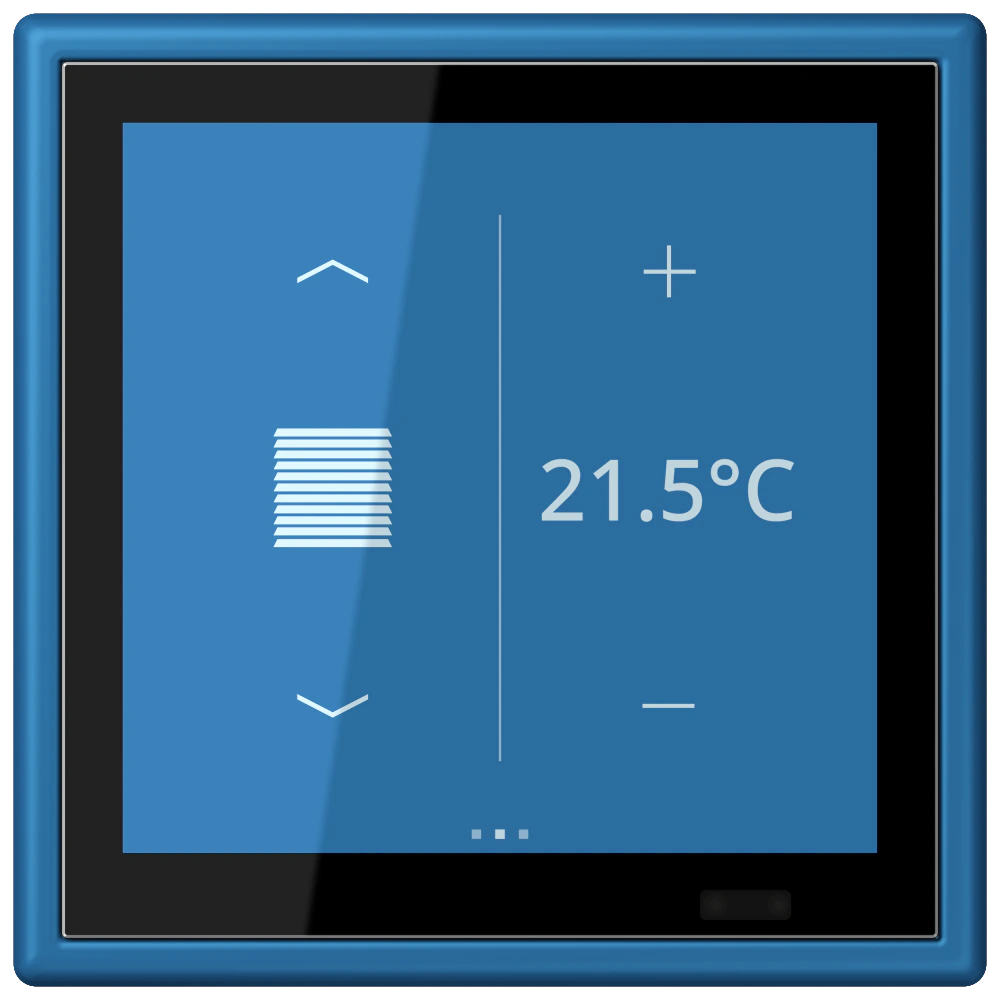 KNX комнатный контроллер LS TOUCH — JUNG LS 990 Le Corbusier, Bleu Céruléen 31, арт. LC459D1S211