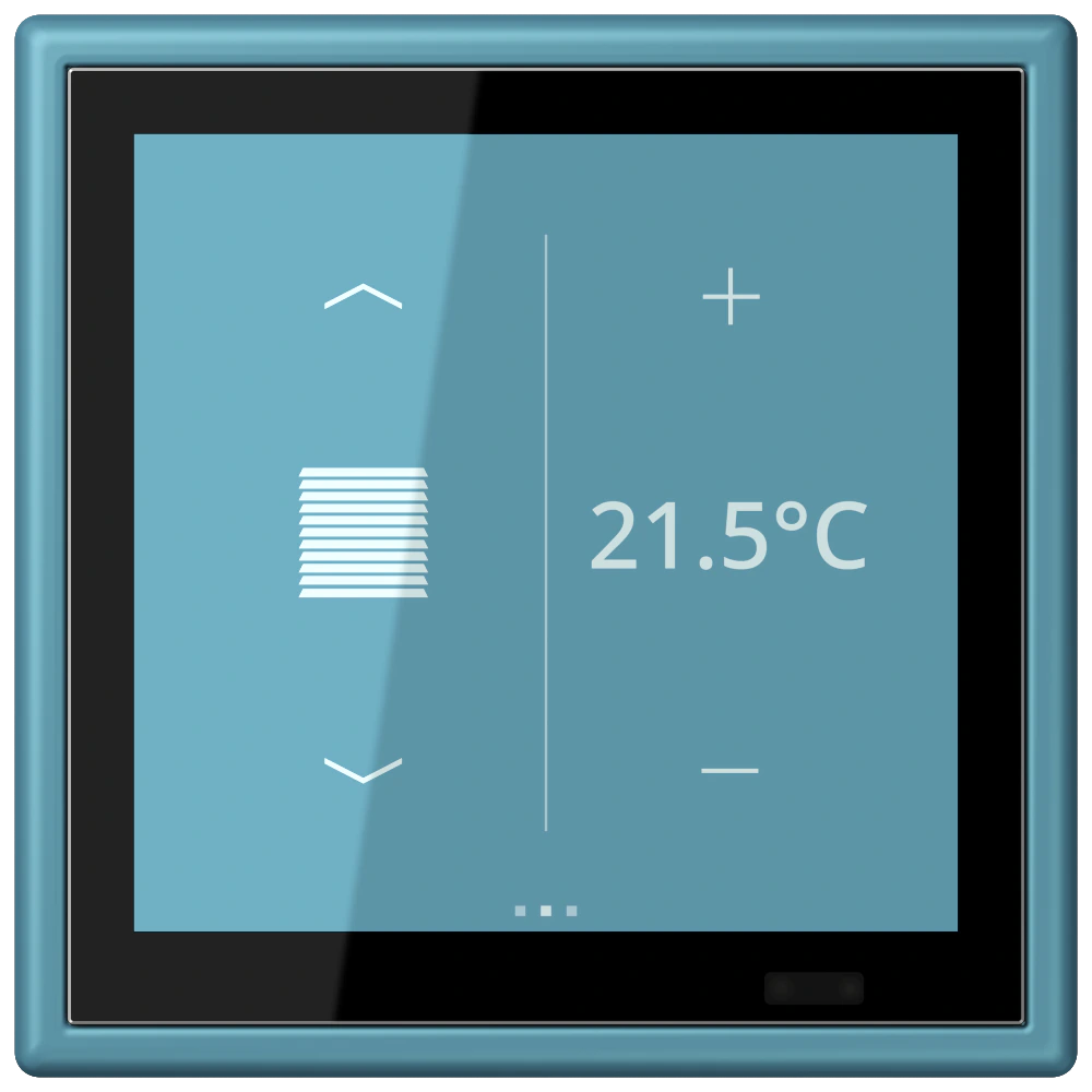 KNX комнатный контроллер LS TOUCH — JUNG LS 990 Le Corbusier, Céruléen Vif, арт. LC459D1S212