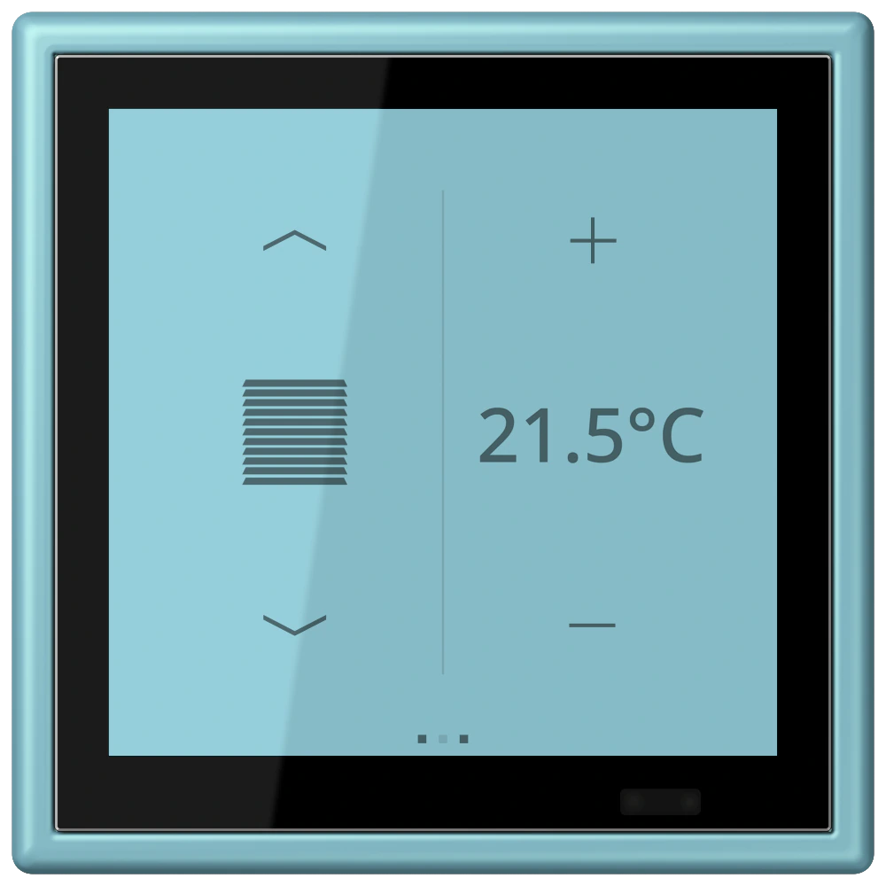 KNX комнатный контроллер LS TOUCH — JUNG LS 990 Le Corbusier, Céruléen Moyen, арт. LC459D1S213