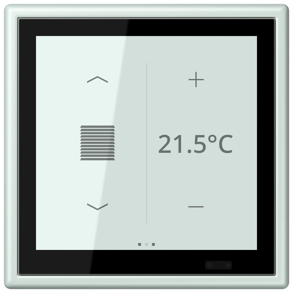 KNX room controller LS TOUCH — JUNG LS 990 Le Corbusier, Céruléen Pale, art. LC459D1S215