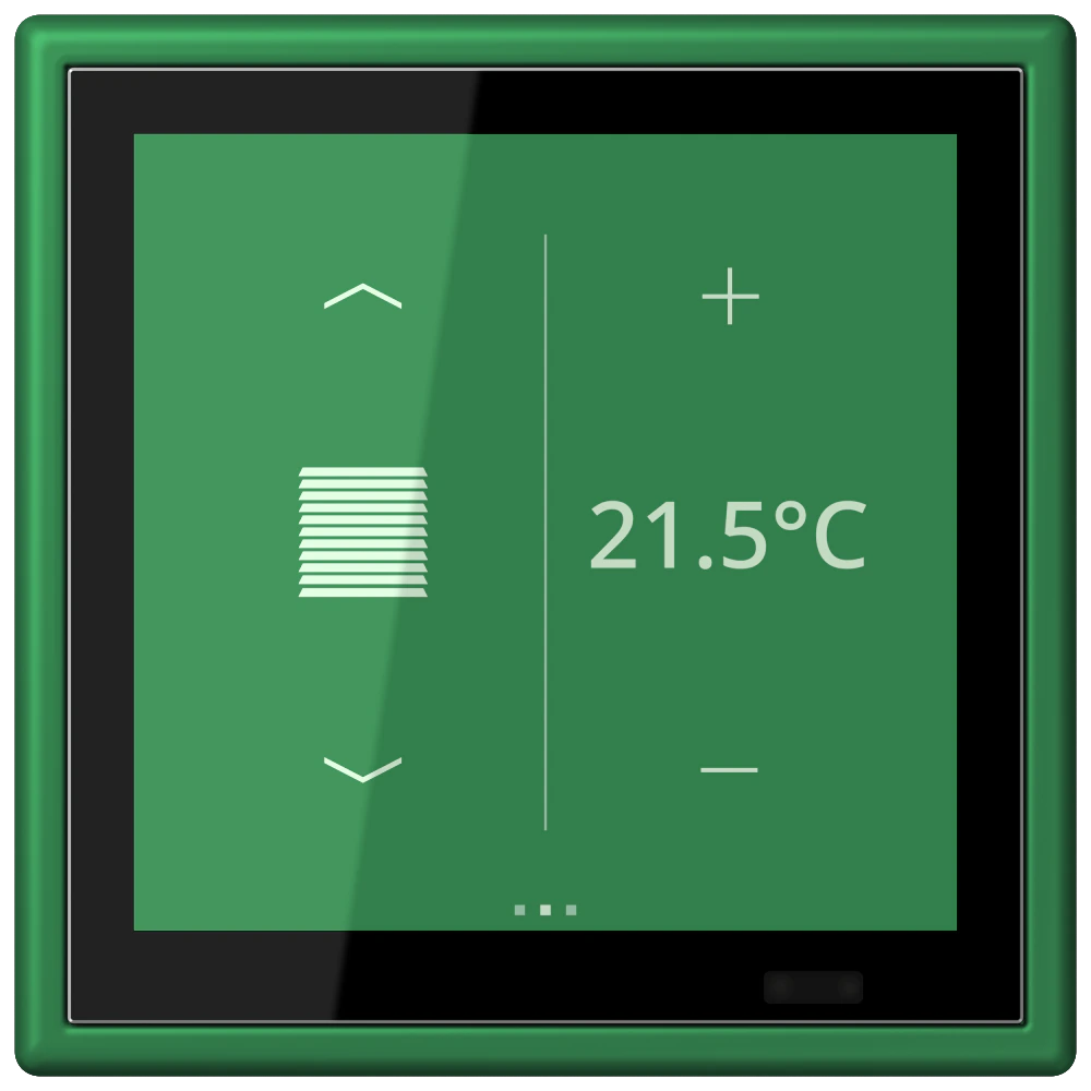KNX room controller LS TOUCH — JUNG LS 990 Le Corbusier, Vert Foncé, art. LC459D1S219