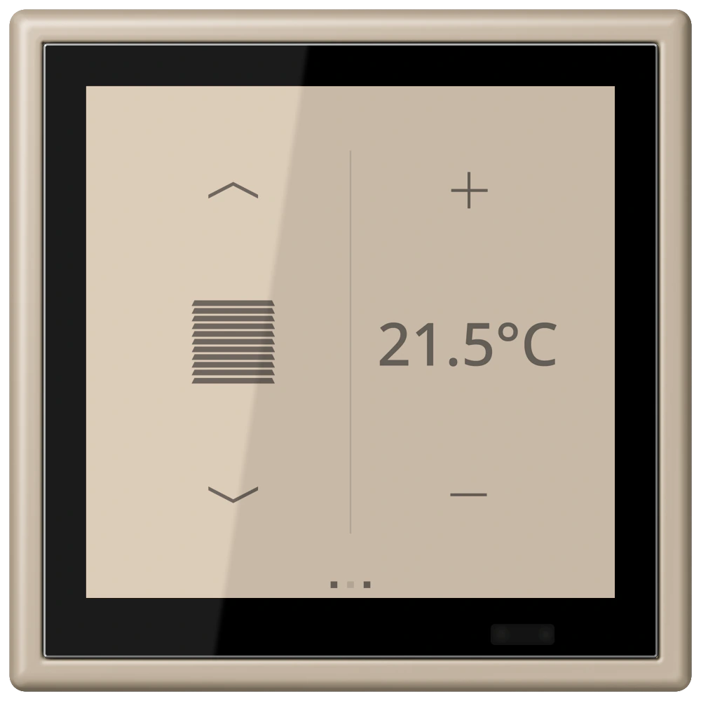 KNX комнатный контроллер LS TOUCH — JUNG LS 990 Le Corbusier, le corbusier 243, арт. LC459D1S243