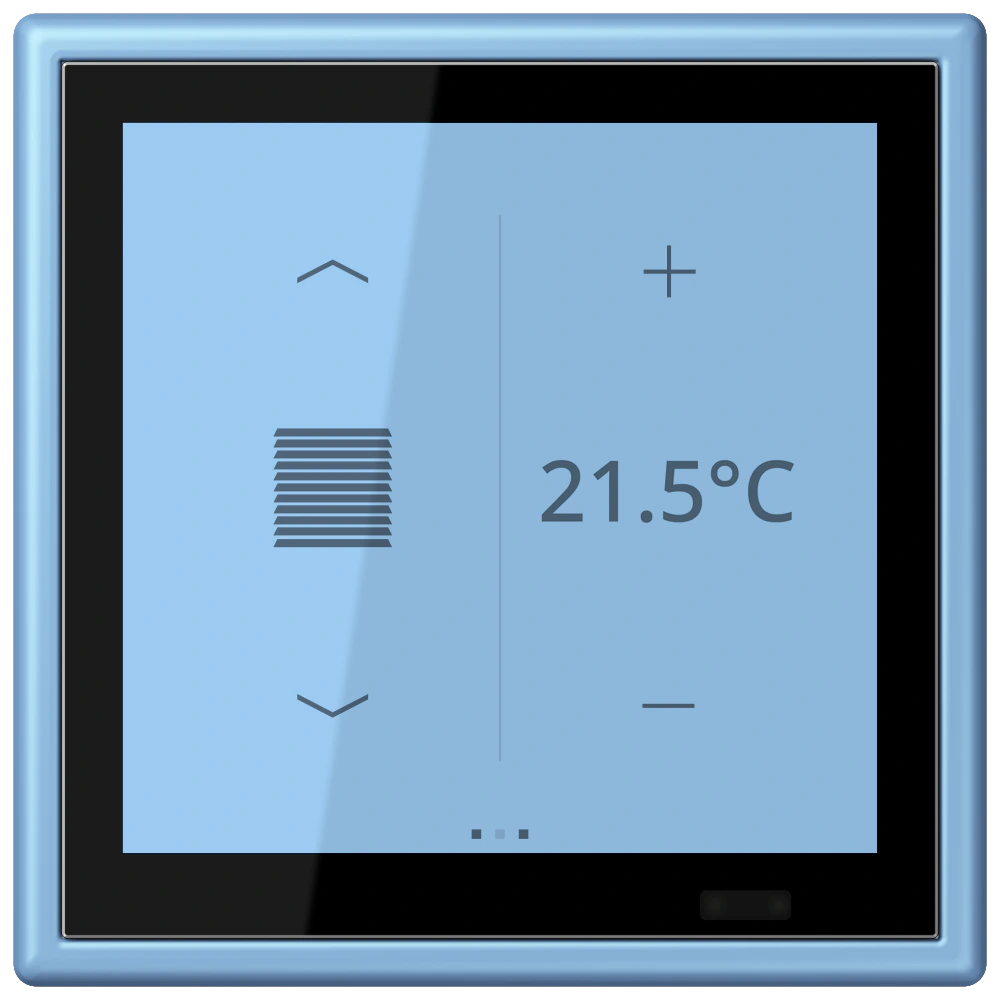 KNX комнатный контроллер LS TOUCH — JUNG LS 990 Le Corbusier, le corbusier 256, арт. LC459D1S256