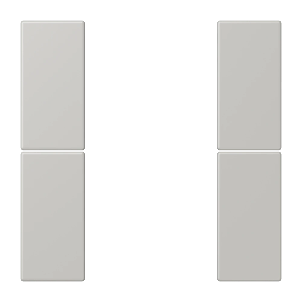 Набор накладок 2 группы, комплект — JUNG LS 990 Le Corbusier, Gris Clair 31, арт. LC502TSA205