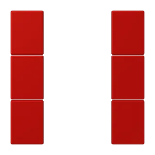 JUNG LS 990 Le Corbusier, Rouge Vermillon 31, арт. LC503TSA227