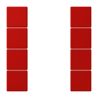JUNG LS 990 Le Corbusier, Rouge Vermillon 31, арт. LC504TSA227
