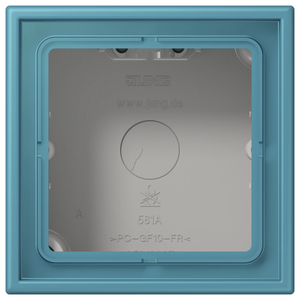 Surface cap, 1-gang — JUNG LS CUBE, C Rul En Vif, art. LC581A212