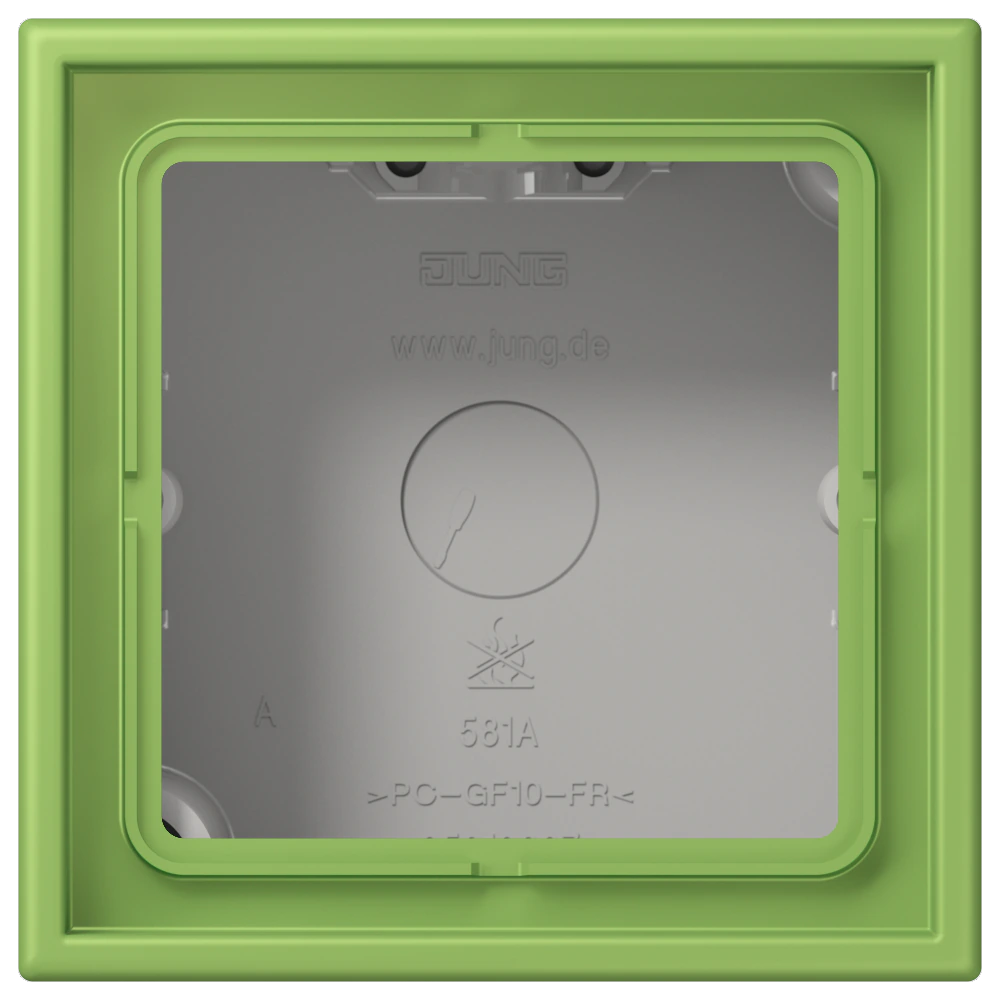 Surface cap, 1-gang — JUNG LS CUBE, Vert 31, art. LC581A220