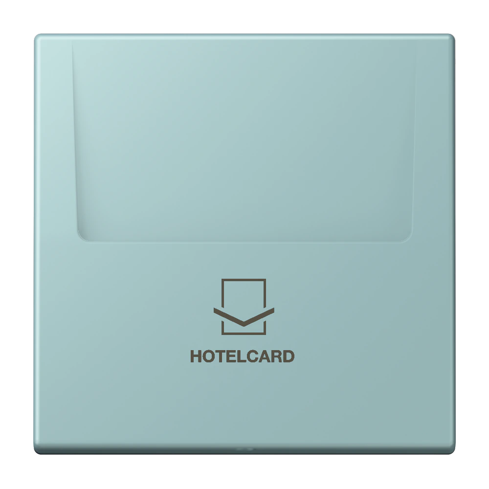 Key card holder — JUNG LS 990 Le Corbusier, Céruléen Clair, art. LC590CARD214