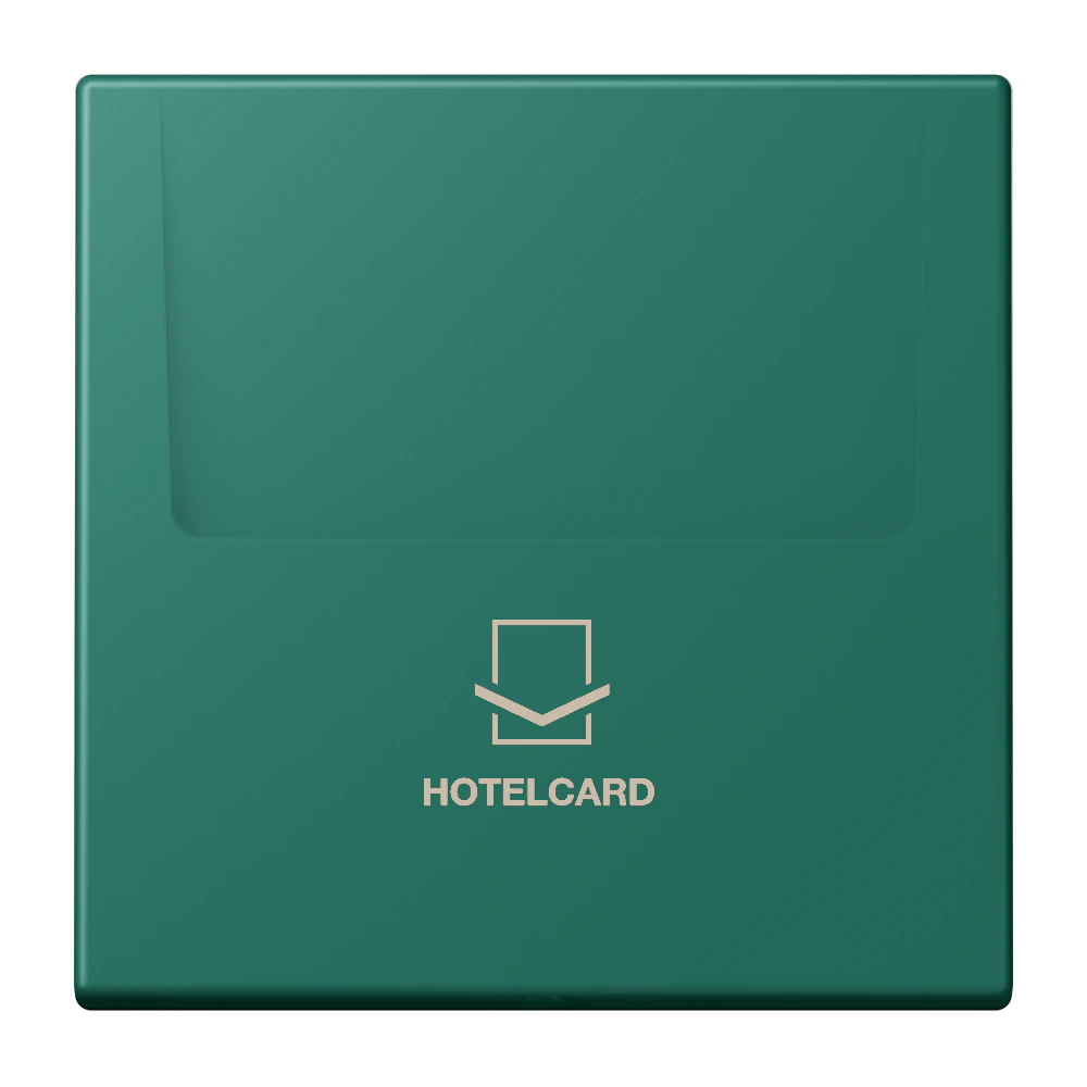 Key card holder — JUNG LS 990 Le Corbusier, Vert Anglais, art. LC590CARD216