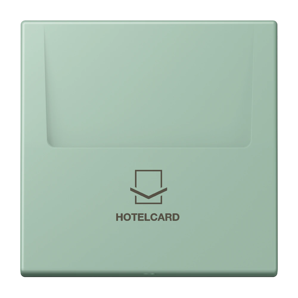Key card holder — JUNG LS 990 Le Corbusier, Vert Anglais Clair, art. LC590CARD217