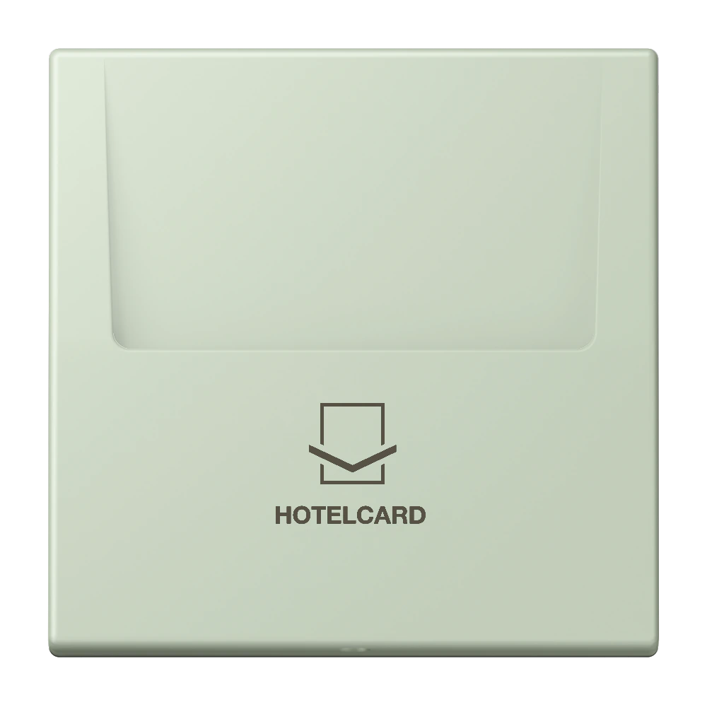 Key card holder — JUNG LS 990 Le Corbusier, Vert Anglâis Pale, art. LC590CARD218