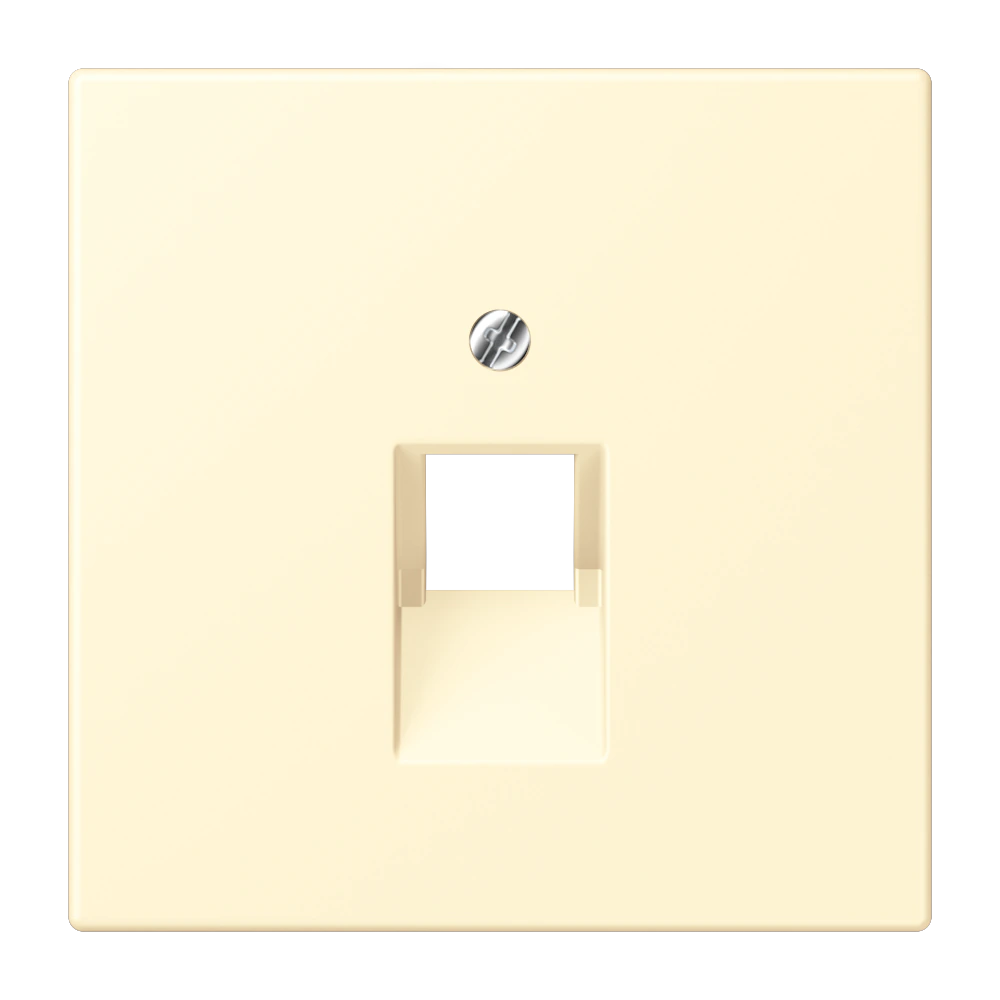 Крышка для модульных гнёзд IAE/UAE (1 x 8-пол.) — JUNG LS 990 Le Corbusier, Blanc, арт. LC969-1UA201