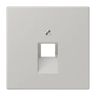 Centre plate for 1-gang modular jack socket (8-pole)