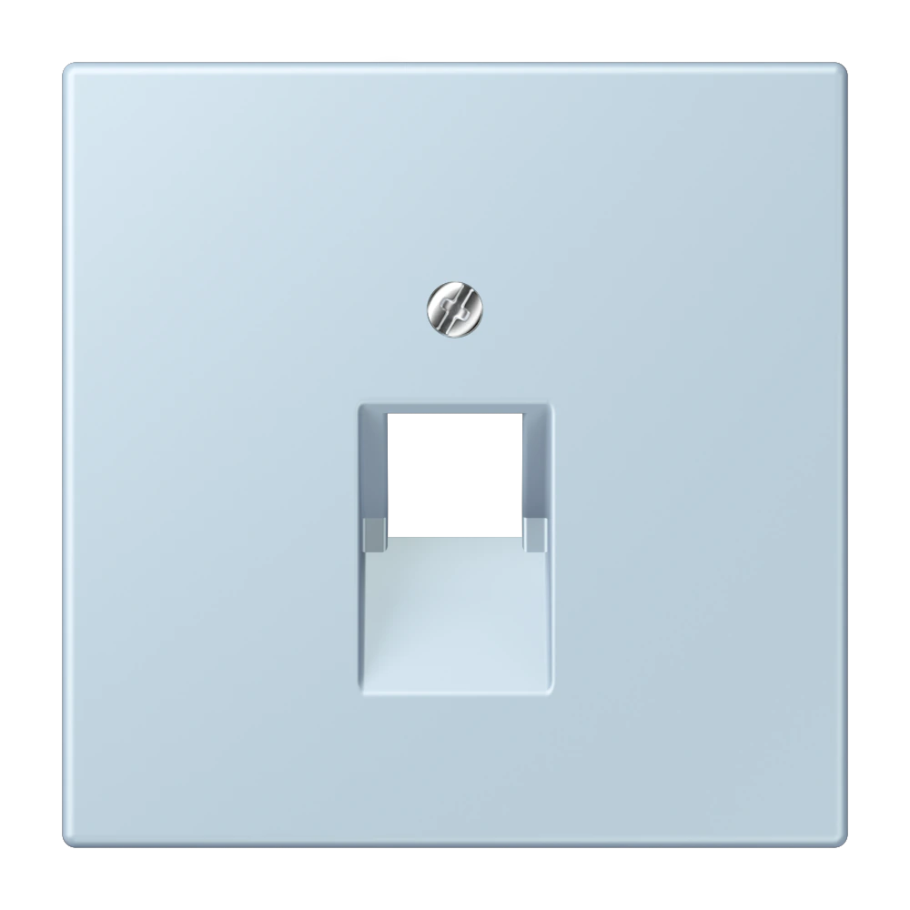 Крышка для модульных гнёзд IAE/UAE (1 x 8-пол.) — JUNG LS 990 Le Corbusier, Outremer Clair, арт. LC969-1UA208