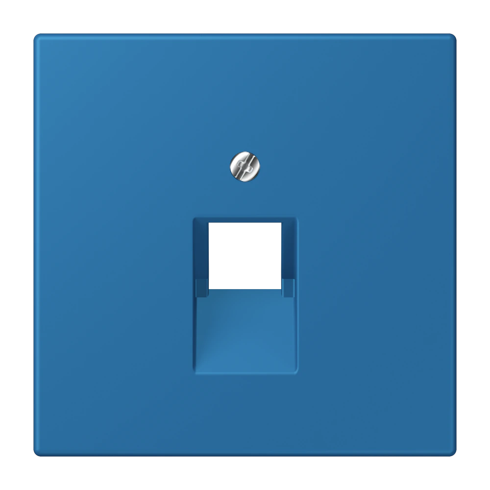 Крышка для модульных гнёзд IAE/UAE (1 x 8-пол.) — JUNG LS 990 Le Corbusier, Bleu Céruléen 31, арт. LC969-1UA211